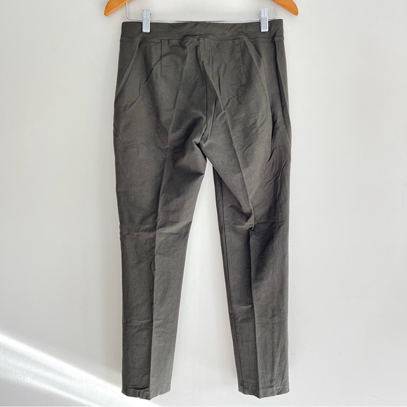 EILEEN FISHER Gray Green Washable Flex Ponte Straight Ankle Length Pants Sz XS - Picture 7 of 15